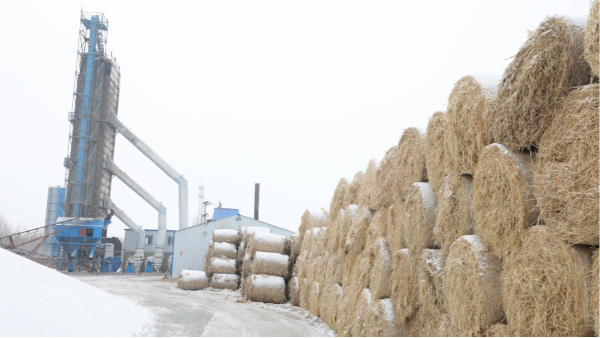 煤炭?jī)r(jià)格高，烘糧利潤(rùn)低，吉林大安市500噸糧食烘干塔改用秸稈大包直燃鍋爐，每天省3萬(wàn)