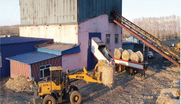 依龍鎮(zhèn)集中供熱站用上利民生物質(zhì)打捆直燃鍋爐，一年省下130萬